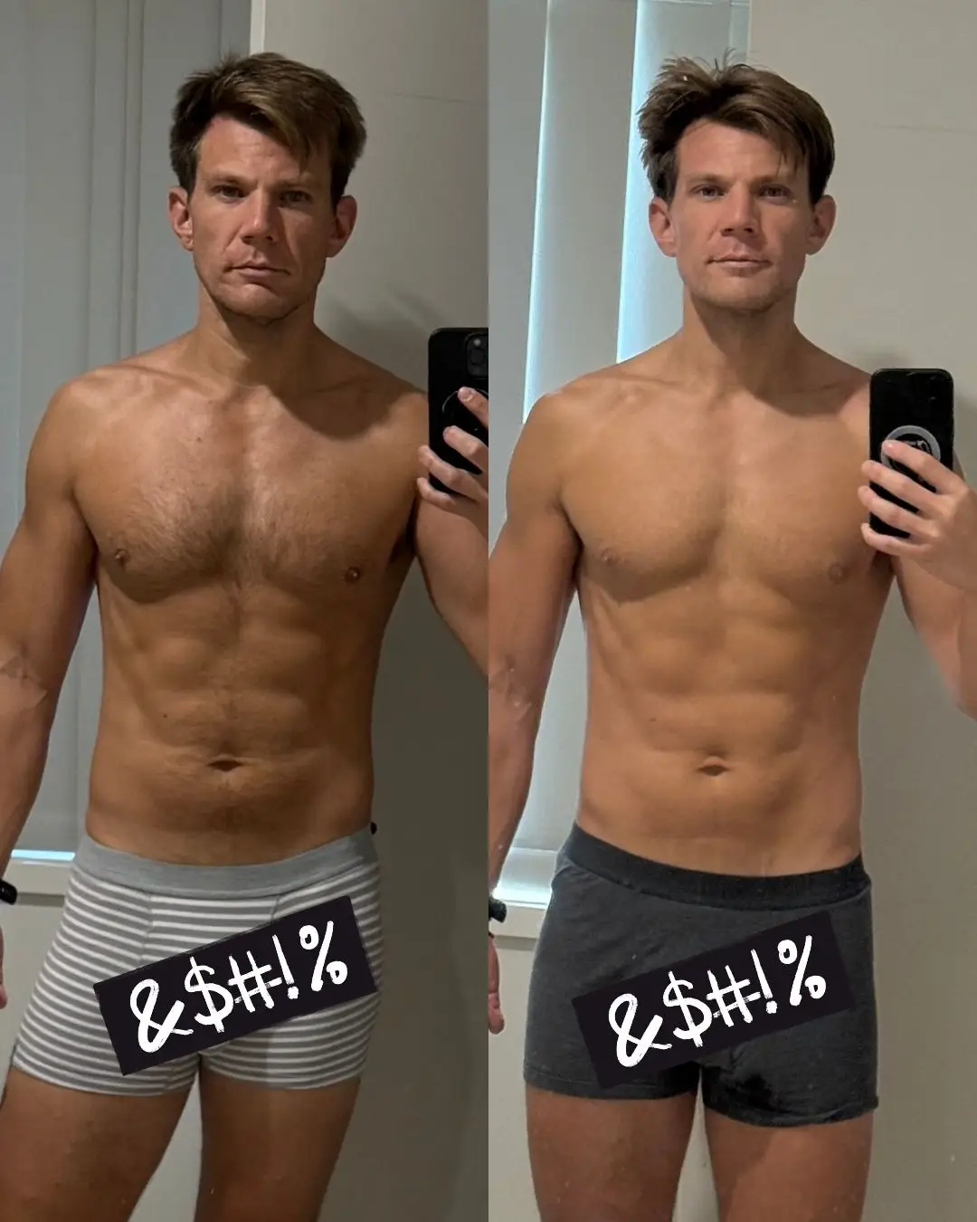 David Robb 12-week transformation – before and after body composition change