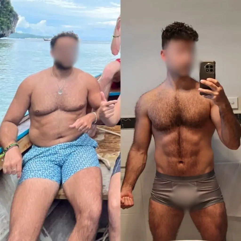 Client transformation – significant fat loss and improved body composition