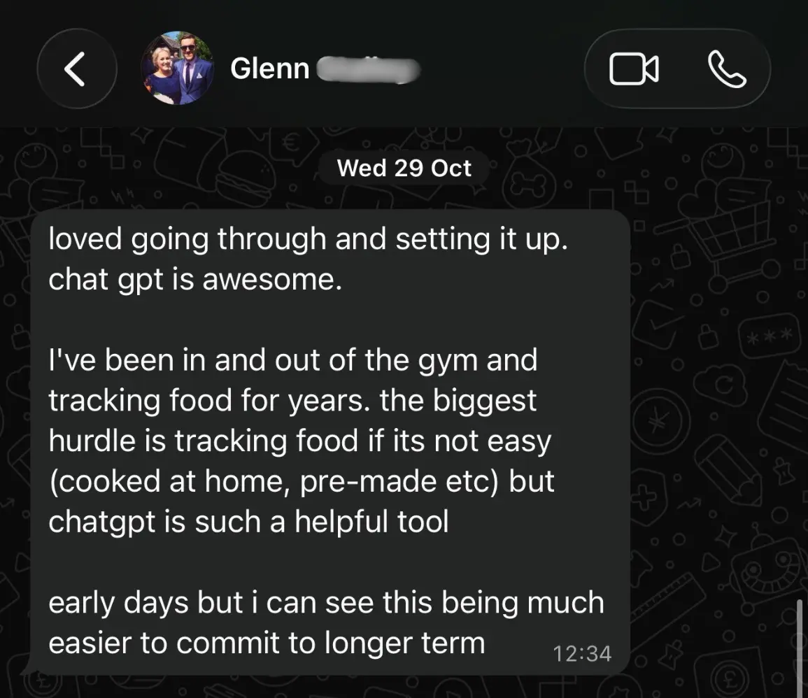 Customer message: loved going through and setting it up – much easier to commit to longer term