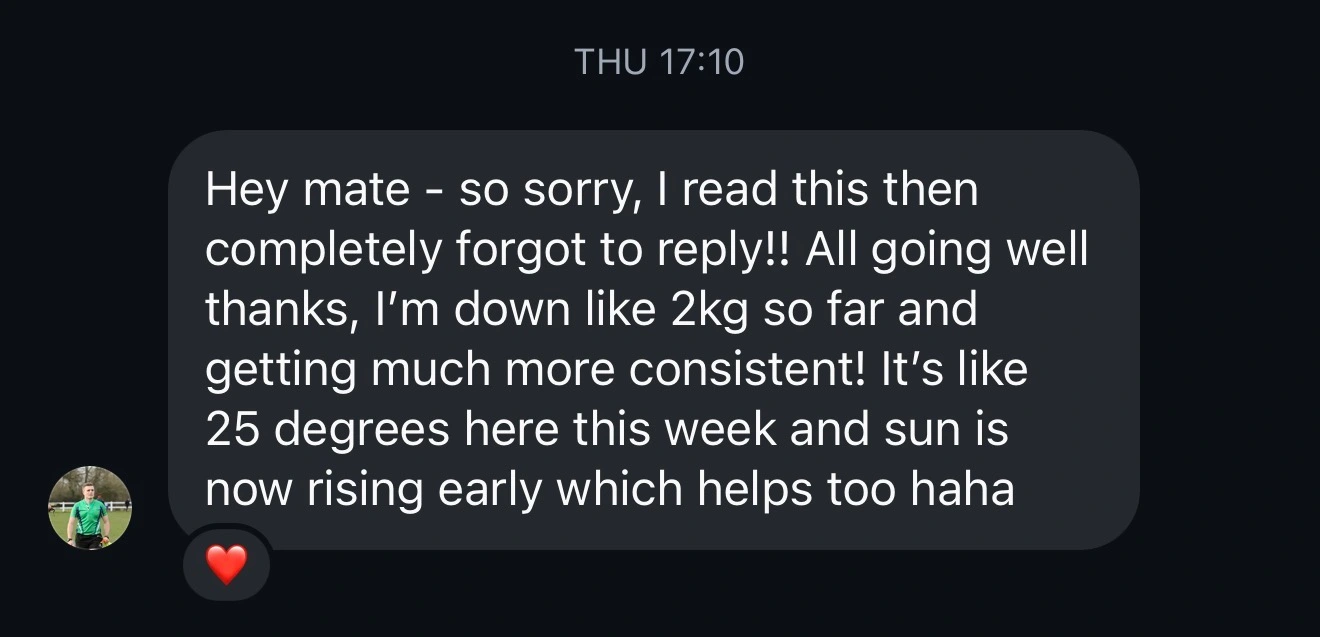 Customer DM from Matt