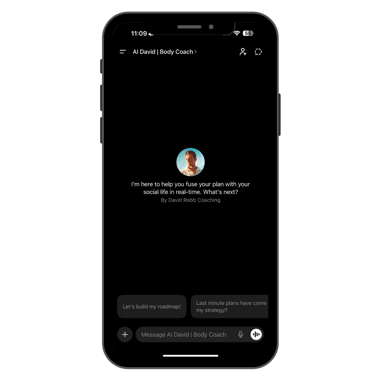 AI David – real-time coaching interface